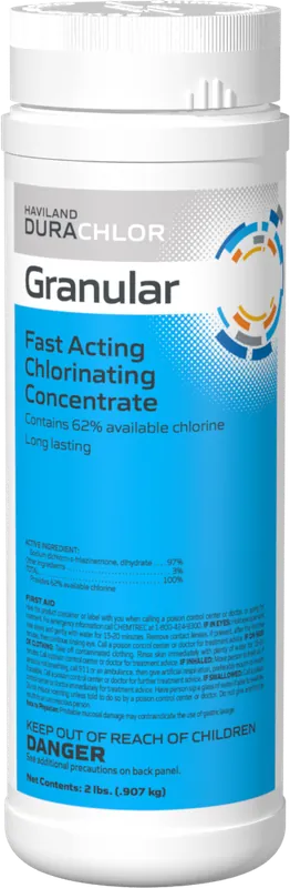 Durachlor 62% Fast-Dissolving Granular Stabilized Chlorine, 2 Lb Mega Sale