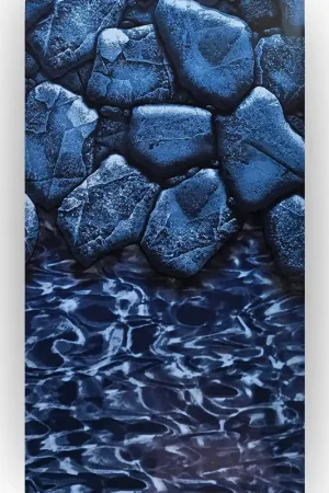 Swimline 18' x 33' Oval Boulder Swirl 54" Above Ground Heavy Gauge Uni-Bead Liner, LI183354BSU25 Flash Sale