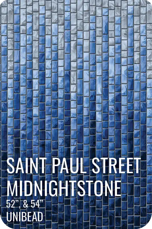 GLI Saint-Paul Street Midnight Stone Above Ground Unibead Liner 12' X 23' Oval 52" Wall, 05-1223OV-SPS-UB-52 Price Drop