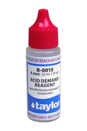 Taylor R-0015-A Acid Demand Reagent - 3/4 Oz Dropper Bottle Best Seller