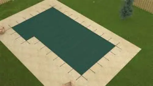 Buy Online Meyco MeyLite 18' X 36' 4X8 1' or 2' Off Lt. (Rect.) Green Safety Pool Cover
