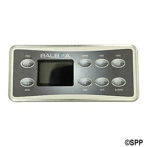 New Arrival Spaside Control, Balboa Deluxe, Old Style, 8-Button, Program-Wrm-Tme-Lt, Mde-Cool-Jts-Blower