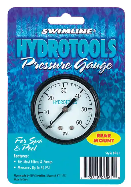 Order Now Pressure Gauge 0-60 PSI. Back Mount