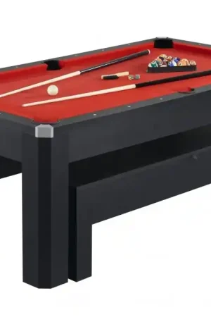 Park Avenue 7 ft. Billiards and Table Tennis Set With Benches New Arrival