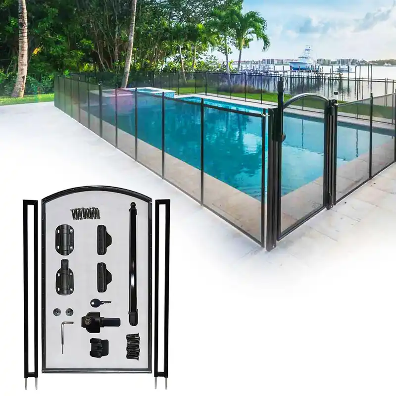 Deal DIY Arch Gate - 60" Black