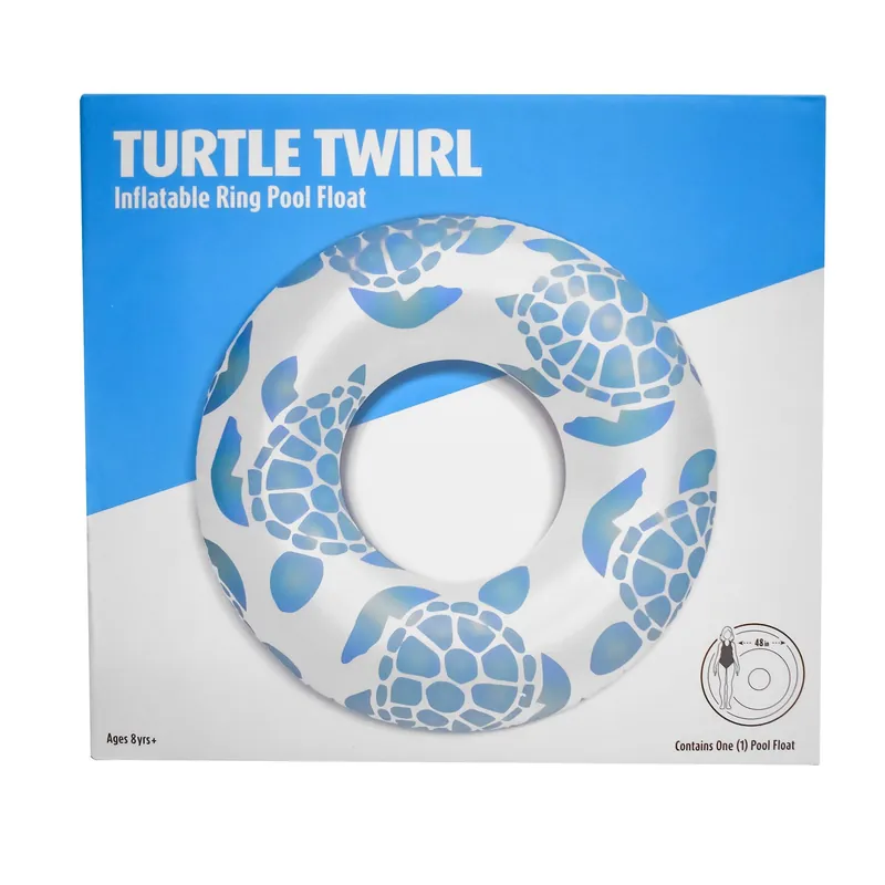 Next Day Delivery Turtle Twirl Inflatable Ring Pool Float