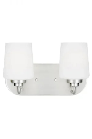 Secure Checkout Seagull Lighting 4402802-962 Two Light Wall / Bath 75w