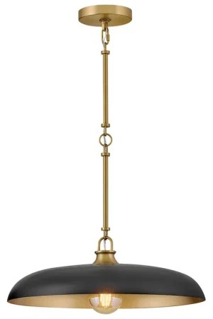 Price Drop Hinkley 48167LCB-BK Sadie Medium Dome Pendant 12W