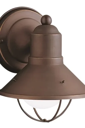Kichler Lighting 9021ni Seaside 1-Light 7.5 inches Small Outdoor Wall Certified