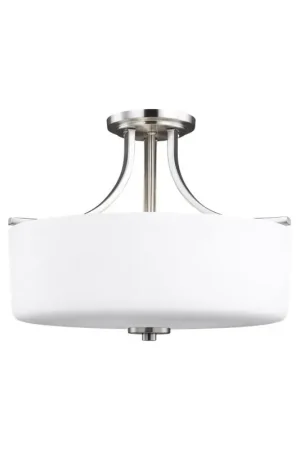 Seagull Lighting 7728803-962 Canfield Three Light Semi-Flush Mount Place Order