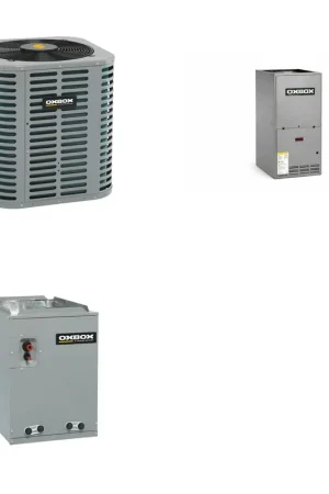 Clearance Oxbox 1.5-Ton 18000 BTU R-454B 14.3 SEER2 Gas/Electric Split System - J5AC5018A1000+J962V060BU3SA+J5GXCA003AC6HU
