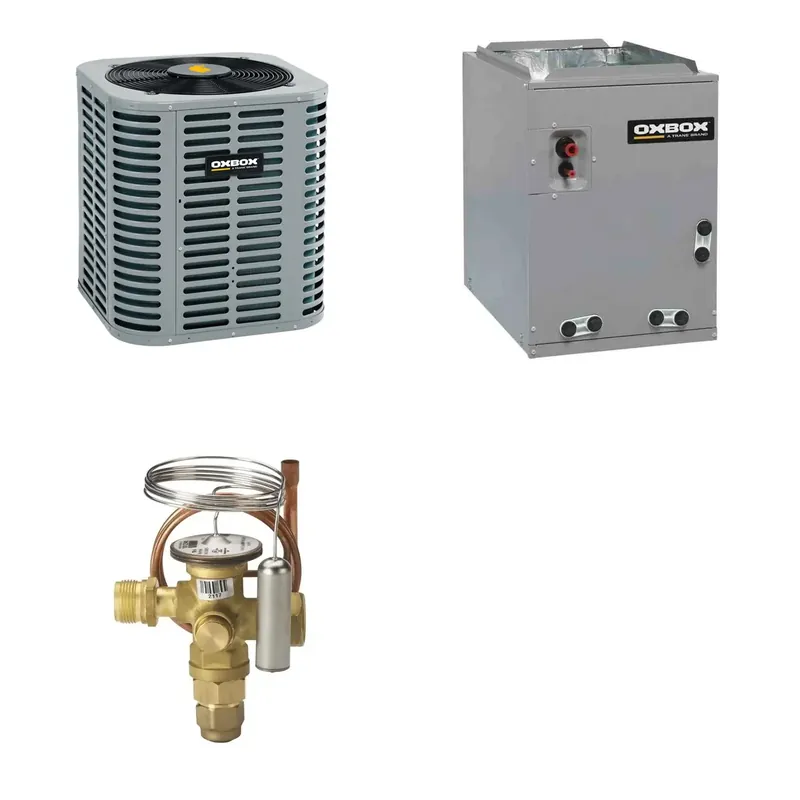 Fan Favorite Oxbox 3-Ton 36000 BTU R-454B 14.3 SEER2 Condenser & Coil System - J5AC5036A1000+J5MXCA003AC6HC+5AYTXVH3A1836A