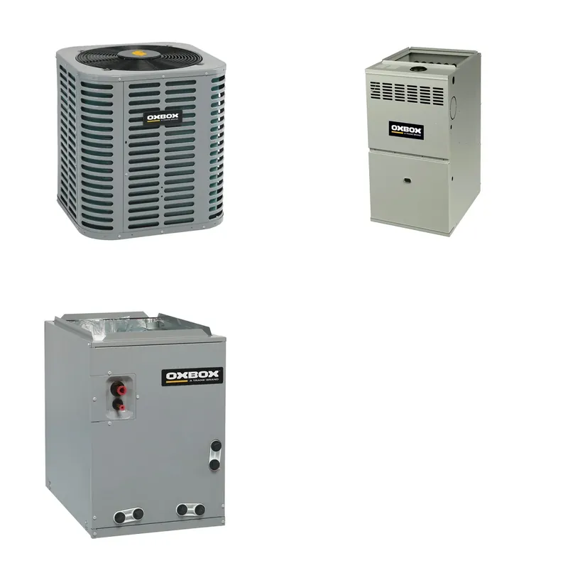 Oxbox 2.5-Ton 30000 BTU R-454B 14.3 SEER2 Dual Fuel Split System - J5HP5030A1000+J801V060BM4SEA+J5MXCB004AC6HC Mega Sale