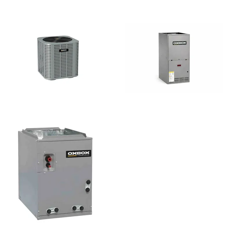 Grab Now Oxbox 1.5-Ton 18000 BTU R-454B 13.4 SEER2 Gas/Electric Split System - J5AC3018A1000+J962V060BU3SA+J5GXCB004AC6HU