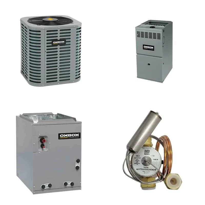 Discount Oxbox 3.5-Ton 42000 BTU R-454B 14.3 SEER2 Dual Fuel Split System - J5HP5042A1000+J801V100CM5SEB+J5MXCC017AC6HC+5AYTXVH3A4248A