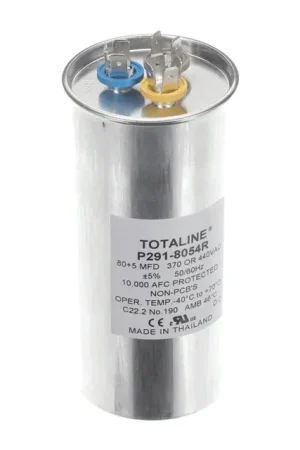 Icp p291-8054r Dual Run Capacitor 440V 80/5 Mfd Round Fan Favorite