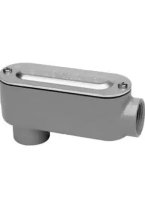 Luxury Crouse Hinds LB15-CGN Die Cast Aluminum Type LB Conduit Outlet Body With Cover And Neoprene Gasket 1/2-Inch