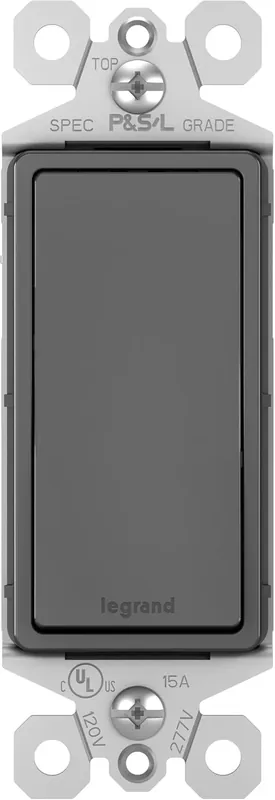 Pass & Seymour TM870BK Decorator Switch 15 Amp 120/277 Volts Certified