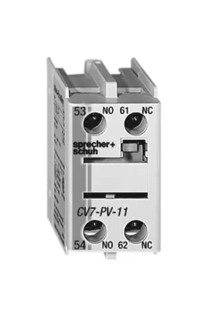 Weekend Sale Sprecher & Schuh CS7-PV-02 Auxiliary Contact Front Mount 2NC 2-Pole