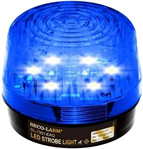 Seco-Larm SL-1301-EAQ/B LED Strobe Light 9-15 VDC (Compact Rectangular) Limited Time