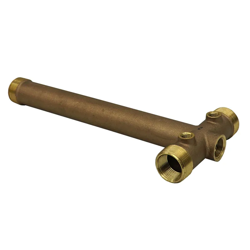 Super Sale Merrill Manufacturing BATNL125XC 1-1/4 inches No-Lead Brass Tank Tee 3/4 inches Drain 14 inches Long Cast