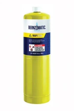 Final Sale Bernzomatic 332477 Map-Pro Hand Torch Cylinder 3730 F (14.1 oz)