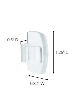 Don't Miss Out 3M 7100139992 Clear Round Cord Clips with Clear Strips